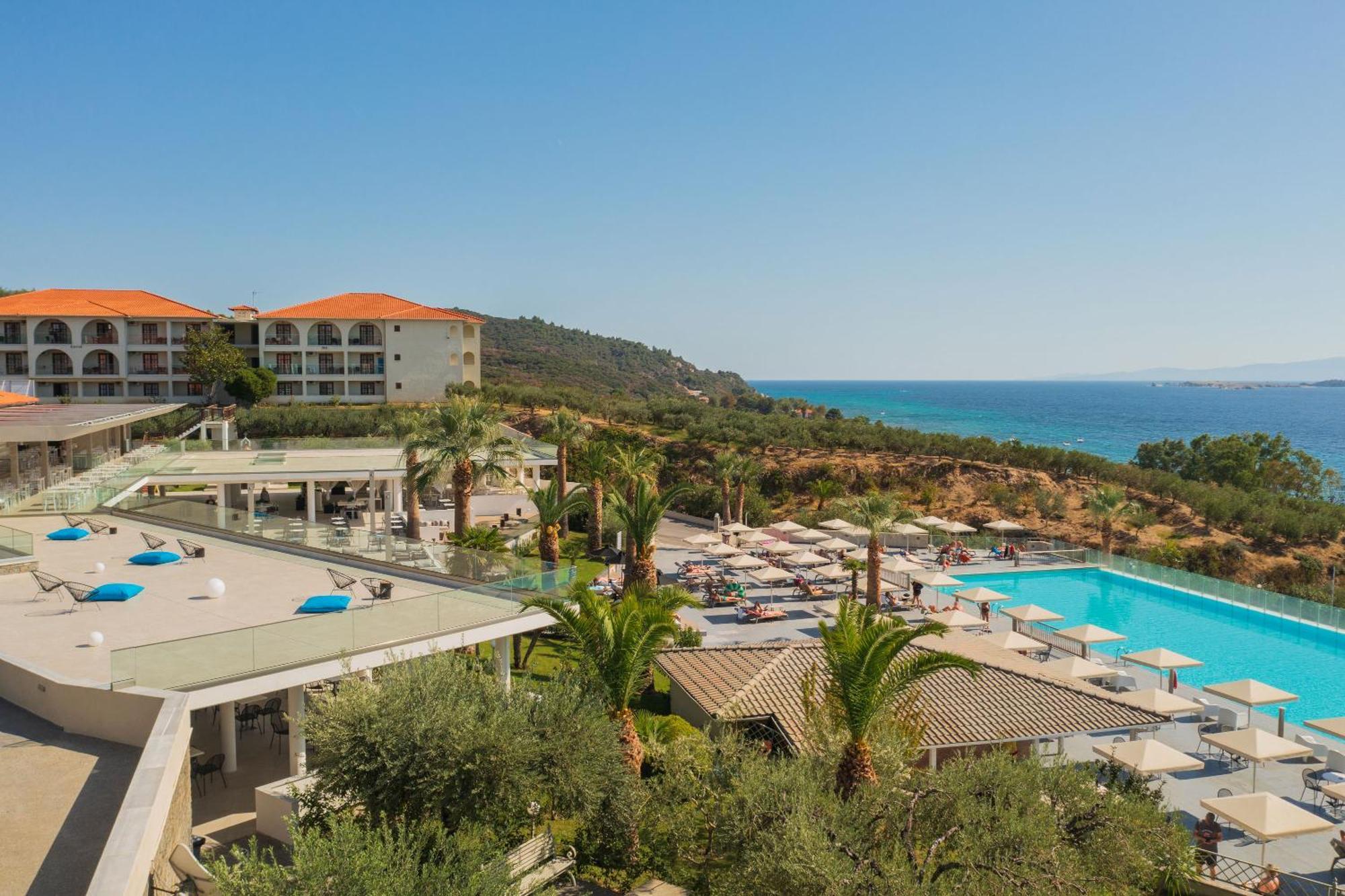 Akrathos Beach Hotel Ouranoupoli Bagian luar foto