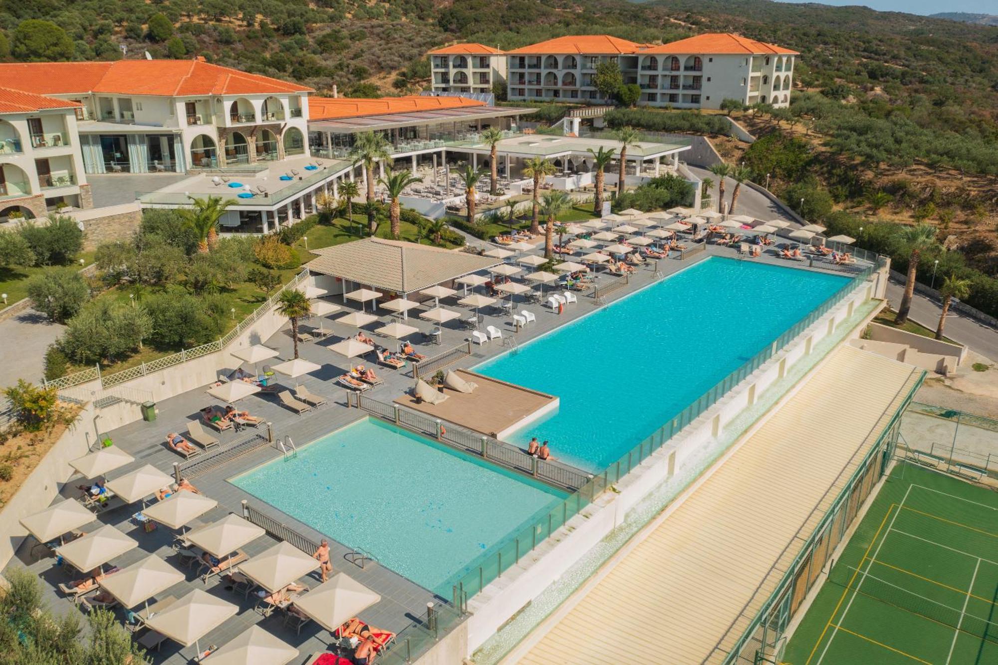 Akrathos Beach Hotel Ouranoupoli Bagian luar foto