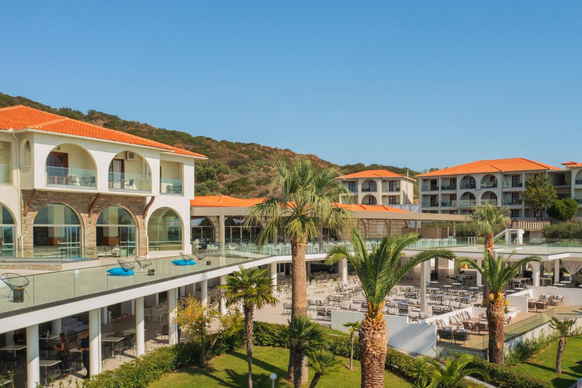 Akrathos Beach Hotel Ouranoupoli Bagian luar foto