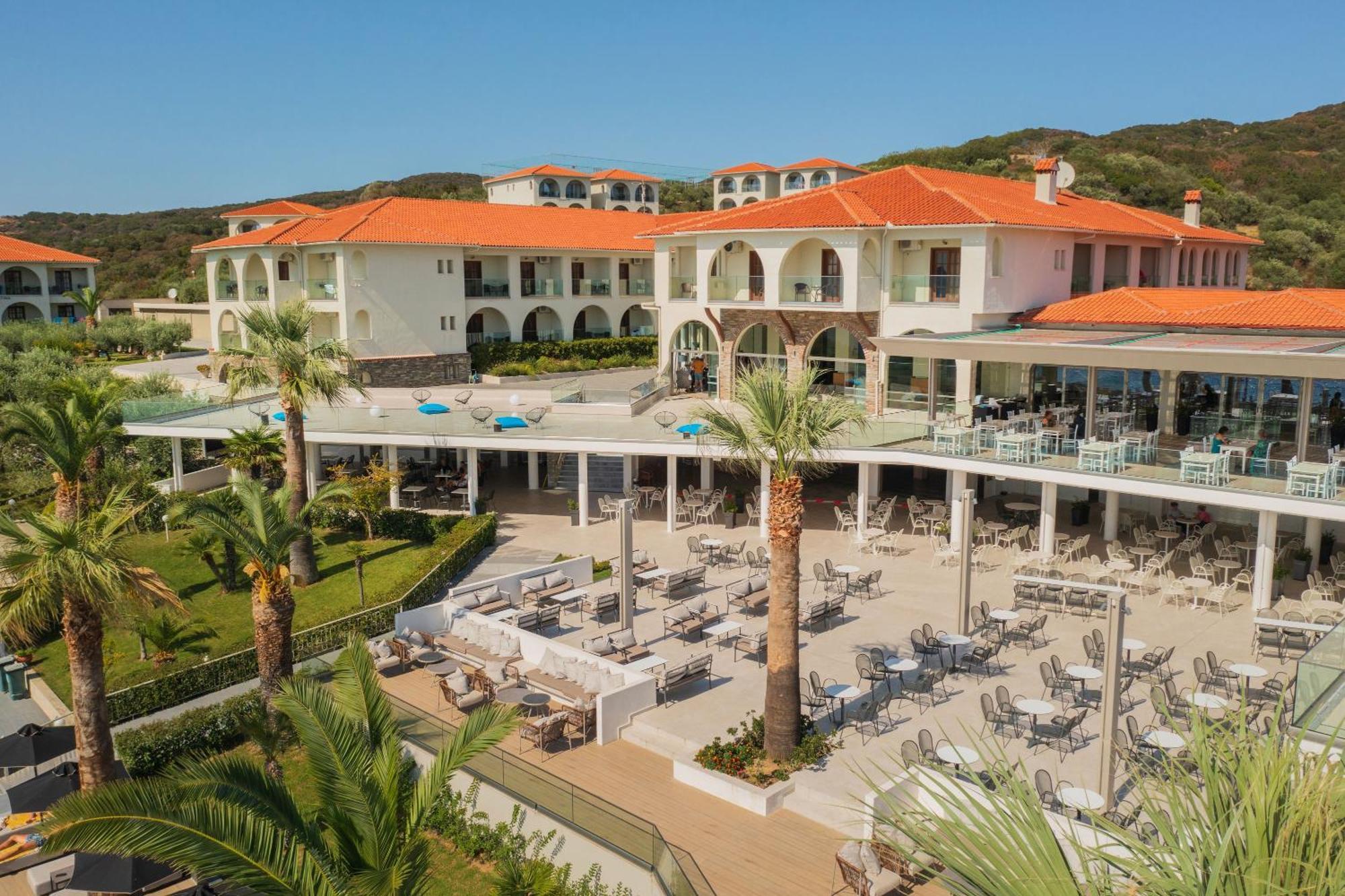 Akrathos Beach Hotel Ouranoupoli Bagian luar foto