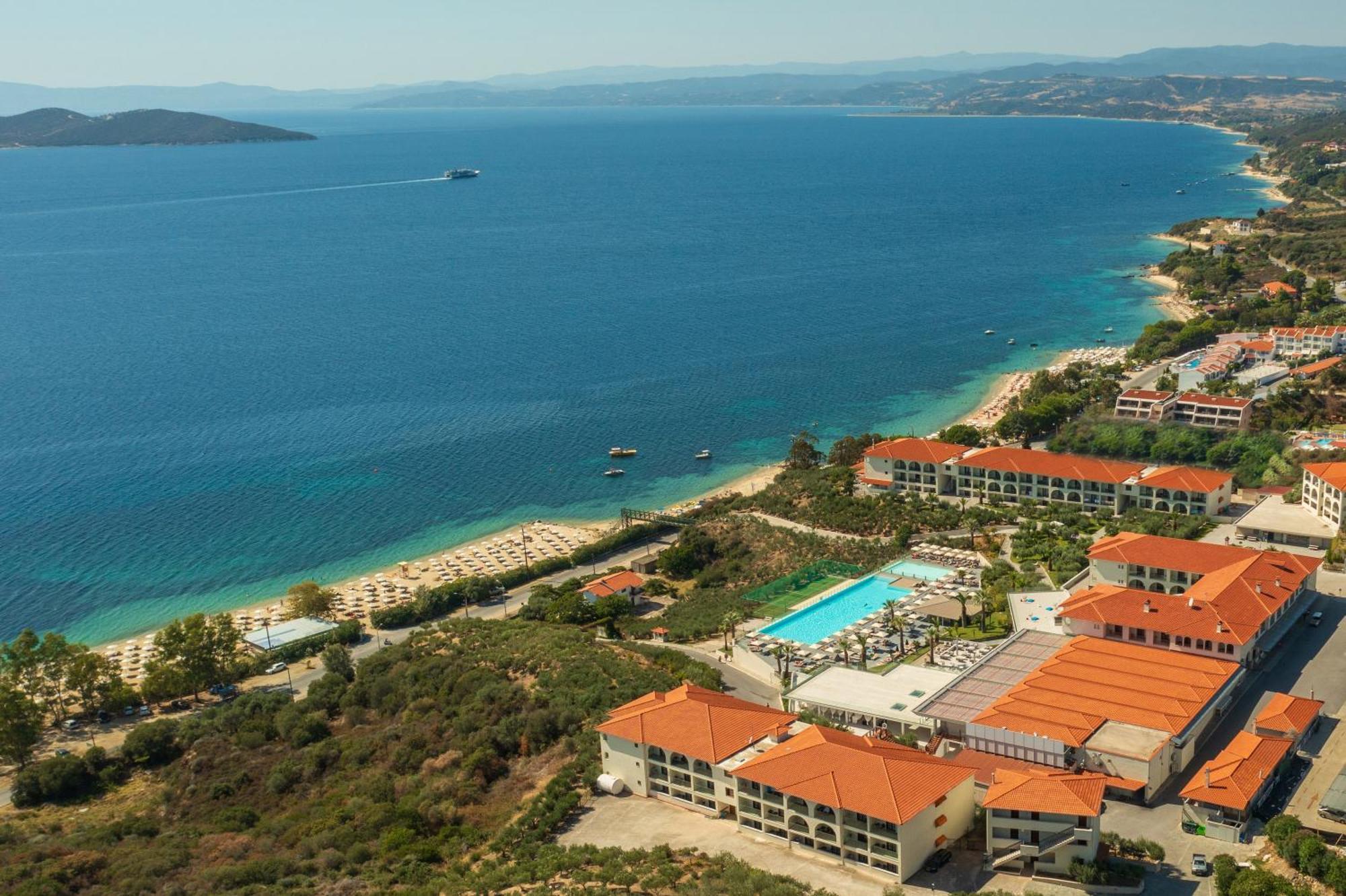 Akrathos Beach Hotel Ouranoupoli Bagian luar foto