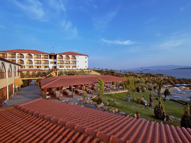 Akrathos Beach Hotel Ouranoupoli Bagian luar foto